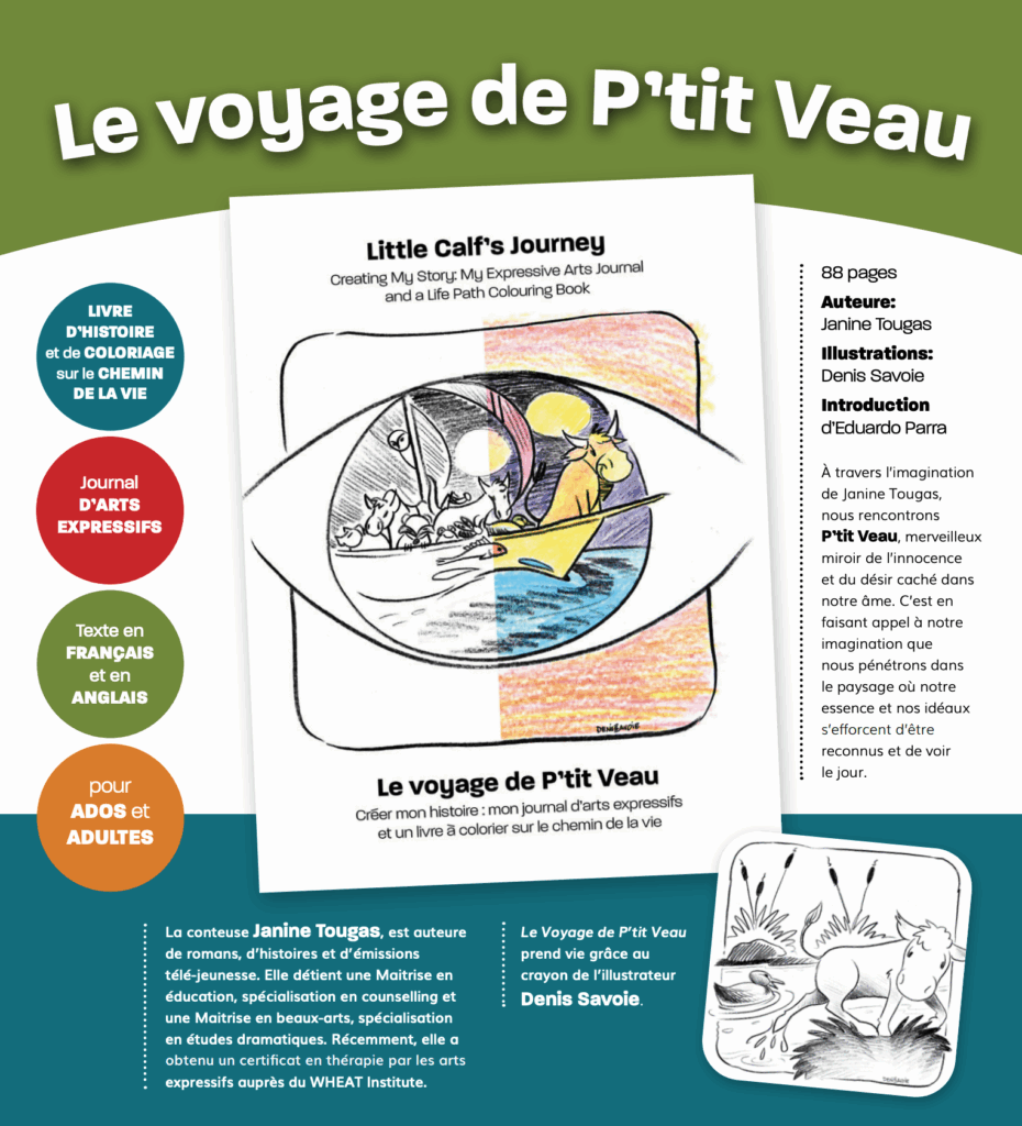 Le voyage de p'tit veau book poster.